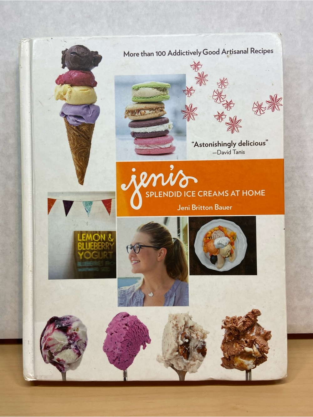 Artisan Orange & White Jeni's Splendid Ice Creams at Home Cookbook